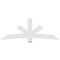 Ekena Millwork Alberta Architectural Grade PVC Gable Bracket, 84"W x 31 1/2"H x 2"D x 6"F, 9/12 Pitch GBP084X32X0206ALB00 - alternate 2